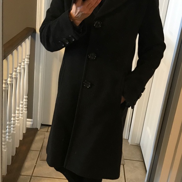 Dark Gray Dress Coat Sz 6 - Picture 3 of 9